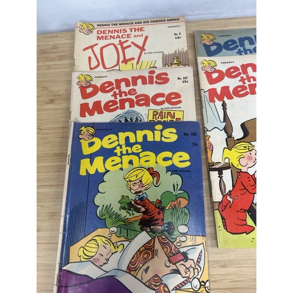 Dennis The Menace Comic Lot (9) Fawcett Silver Bronze Age‎ Giant Bonus Issues